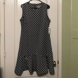 Shelby & Palmer Blue Polka Dot Dress Size 14